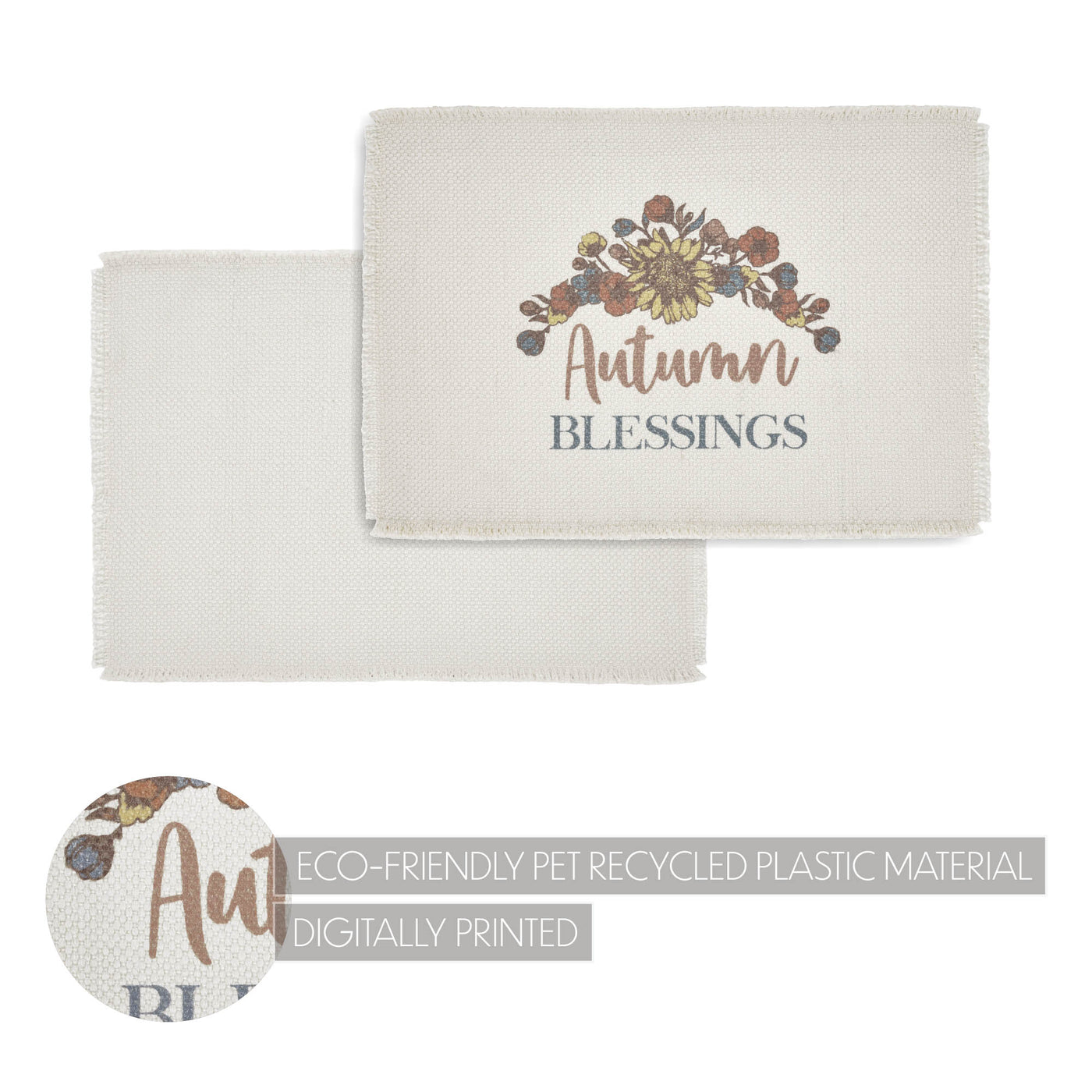 Set of 2 Autumn Blessings Placemats