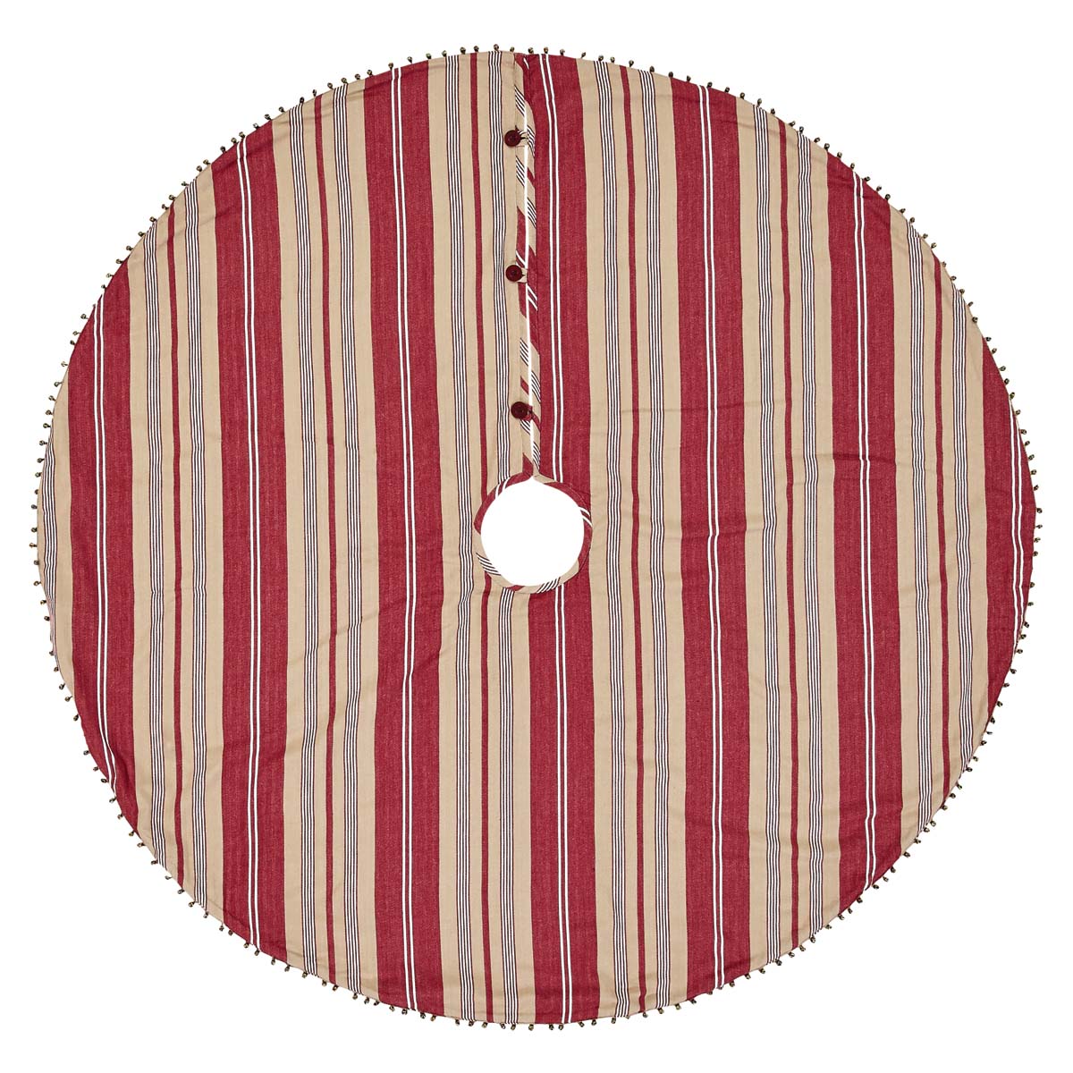 Vintage-Style Stripe 48" Christmas Tree Skirt