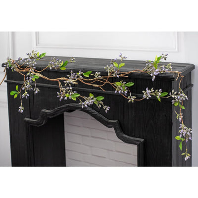 Purple Seeded Berry Vine 62" Faux Floral Garland