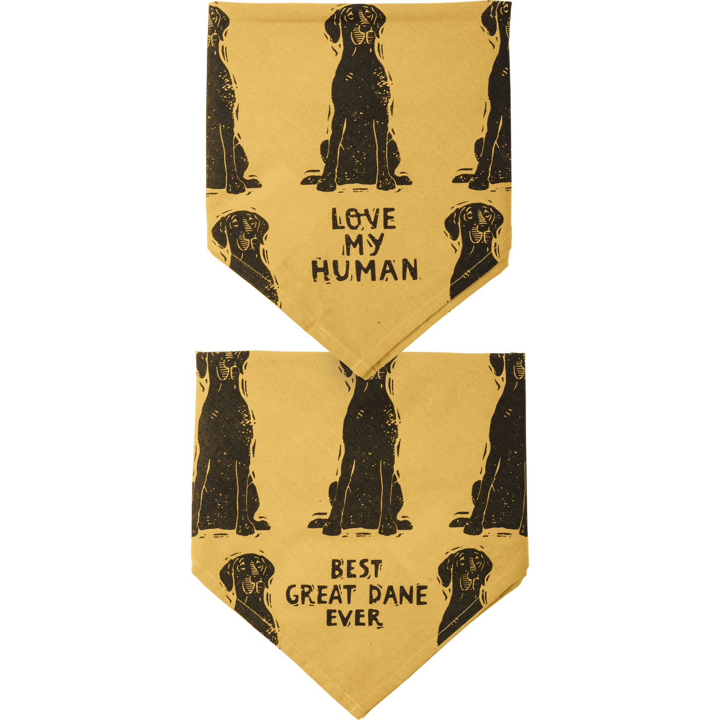 Best Great Dane Ever Love My Human Dog Bandana Large