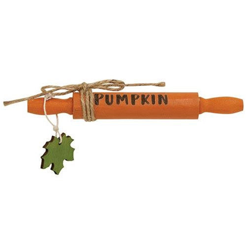 Pumpkin Small Decorative Wooden Rolling Pin