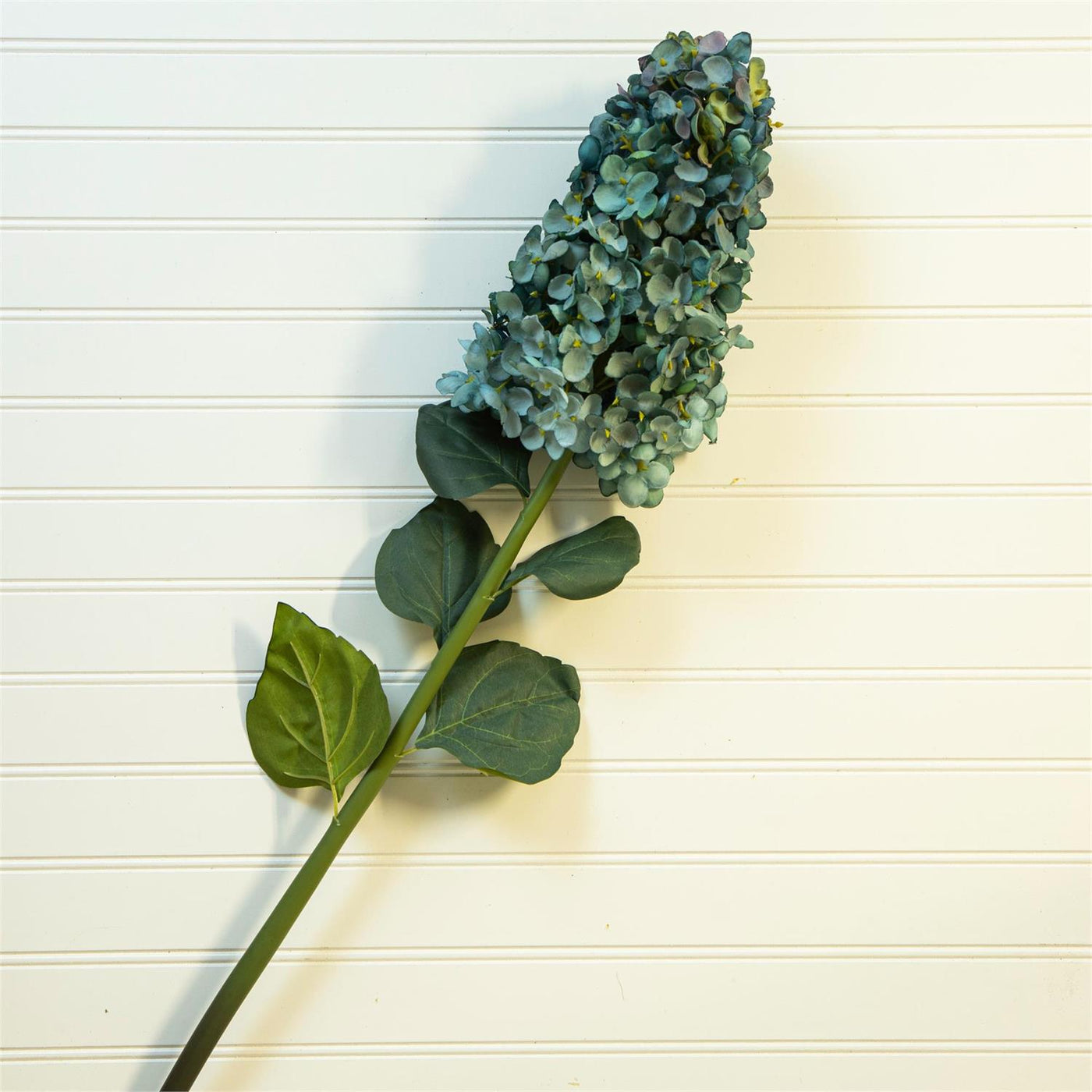 Blue Cone Hydrangea 36" Faux Floral Stem