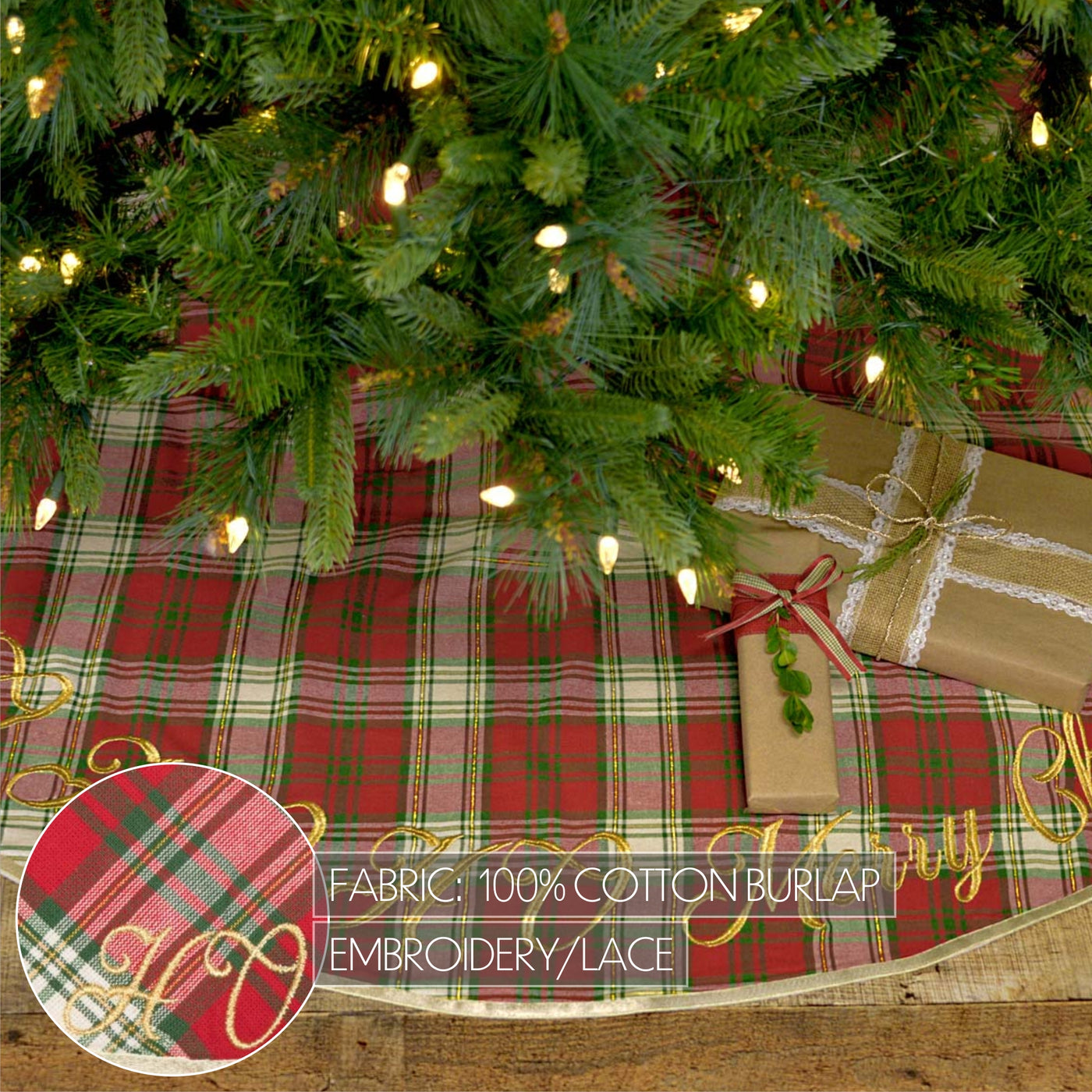 HO HO Merry Christmas 40" Tree Skirt