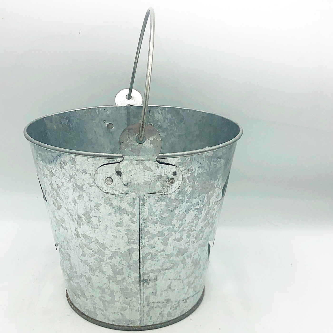 💙 Jack O'Lantern Galvanized Metal Bucket 6.25" H