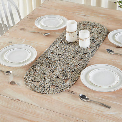 Celeste Blended Pebble Indoor/Outdoor 36" Oval Table Runner