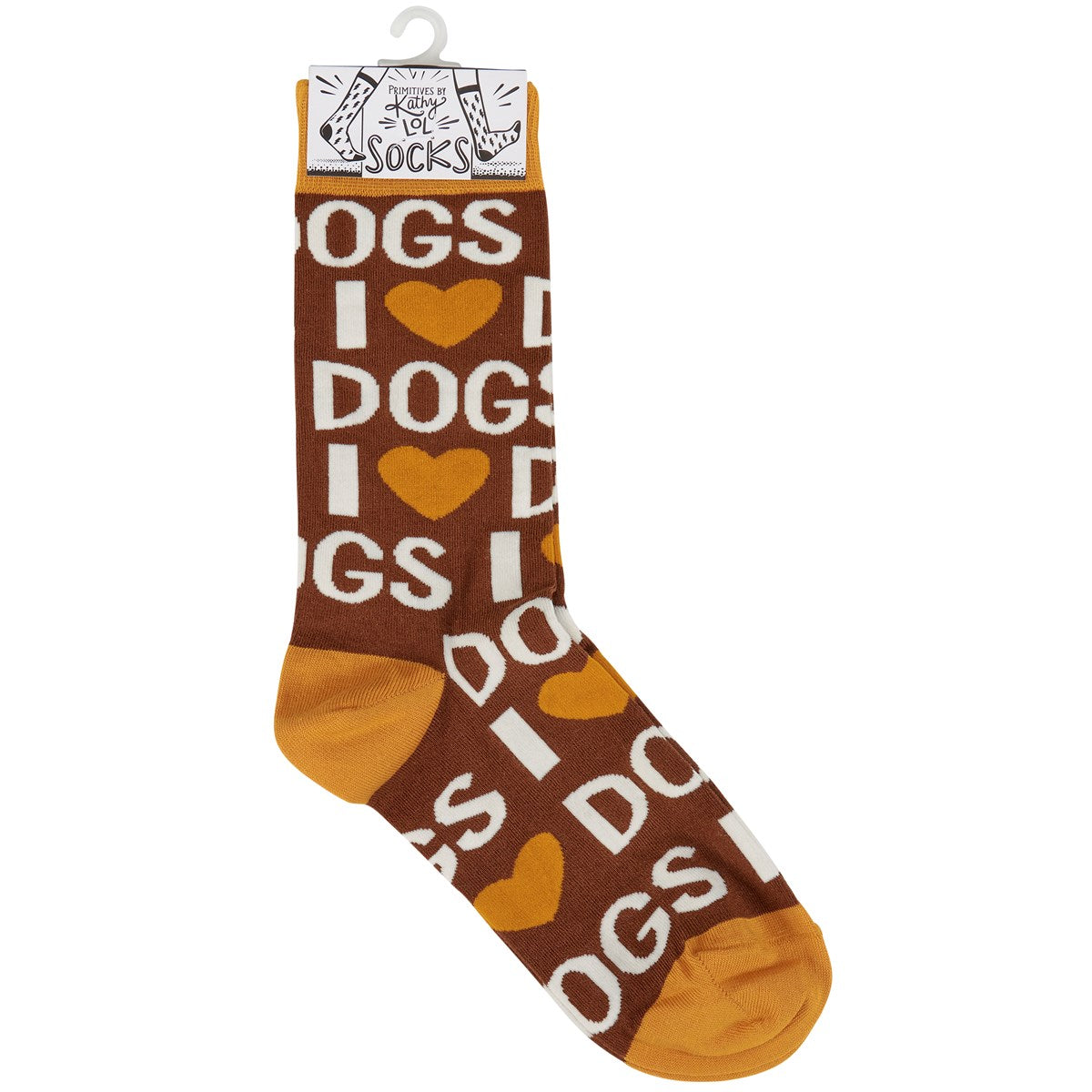 I Love Dogs Unisex Novelty Socks