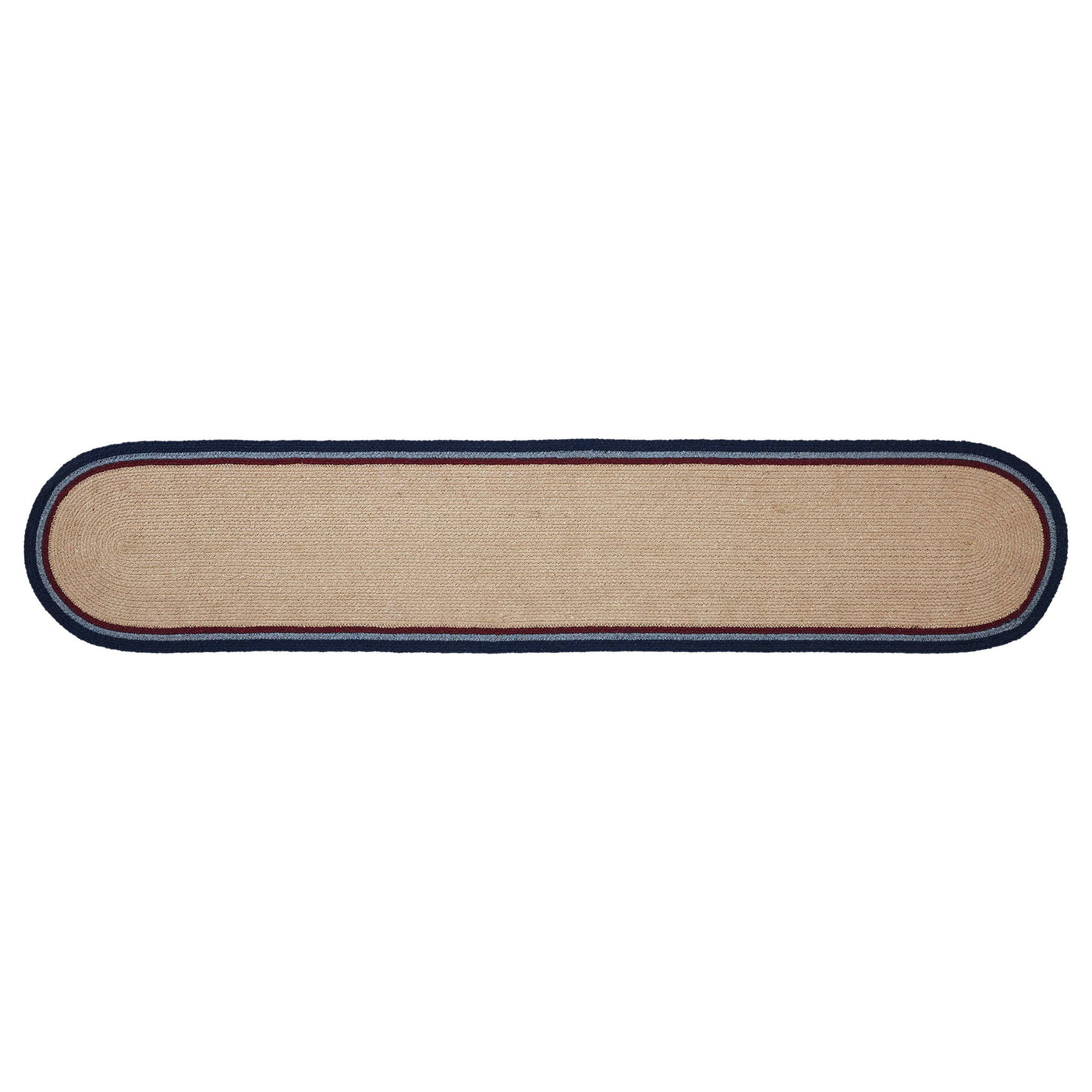 DAY 2 ❤️🫐 20 RED WHITE + BLUEBERRY DAYS Americana Stencil Stars 60" Oval Table Runner