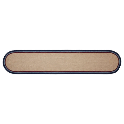 DAY 2 ❤️🫐 20 RED WHITE + BLUEBERRY DAYS Americana Stencil Stars 60" Oval Table Runner