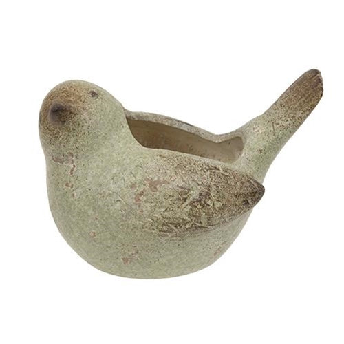 🐦 14 DAYS OF FEATHERED FRIENDS 🪺 Distressed Bird Resin Small Planter