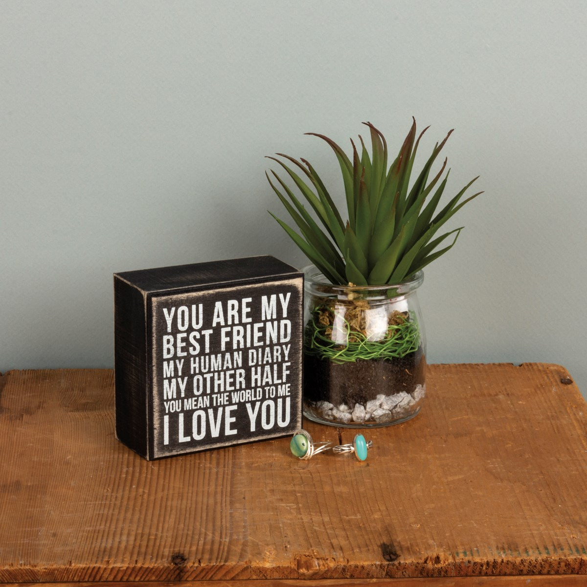 Surprise Me Sale 🤭 Best Friend I Love You 3.5" Mini Box Sign