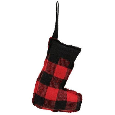 Buffalo Check Stocking Fabric Ornament