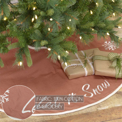 Let It Snow 48" Christmas Tree Skirt