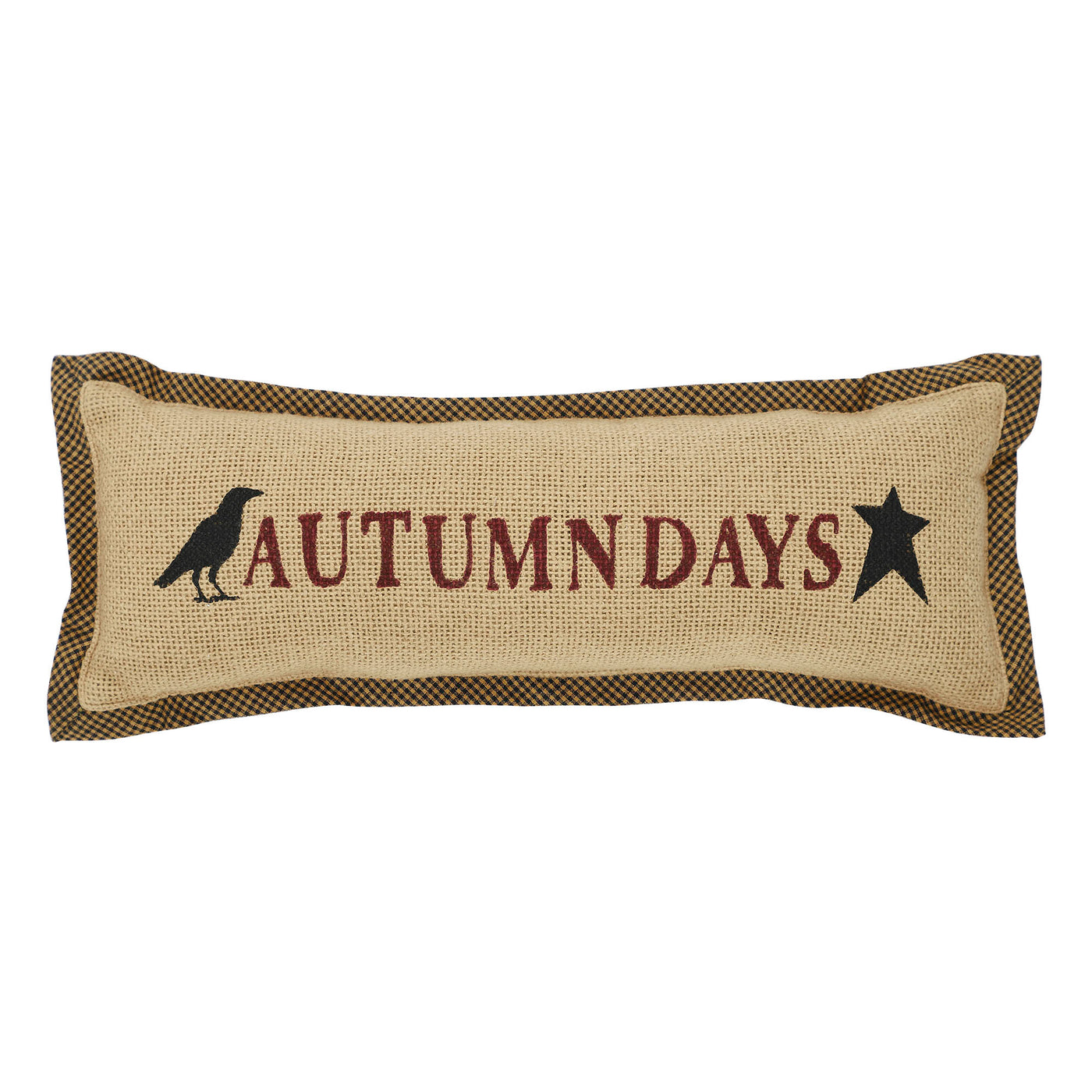 Raven Harvest Autumn Days Pillow 5" x 15"