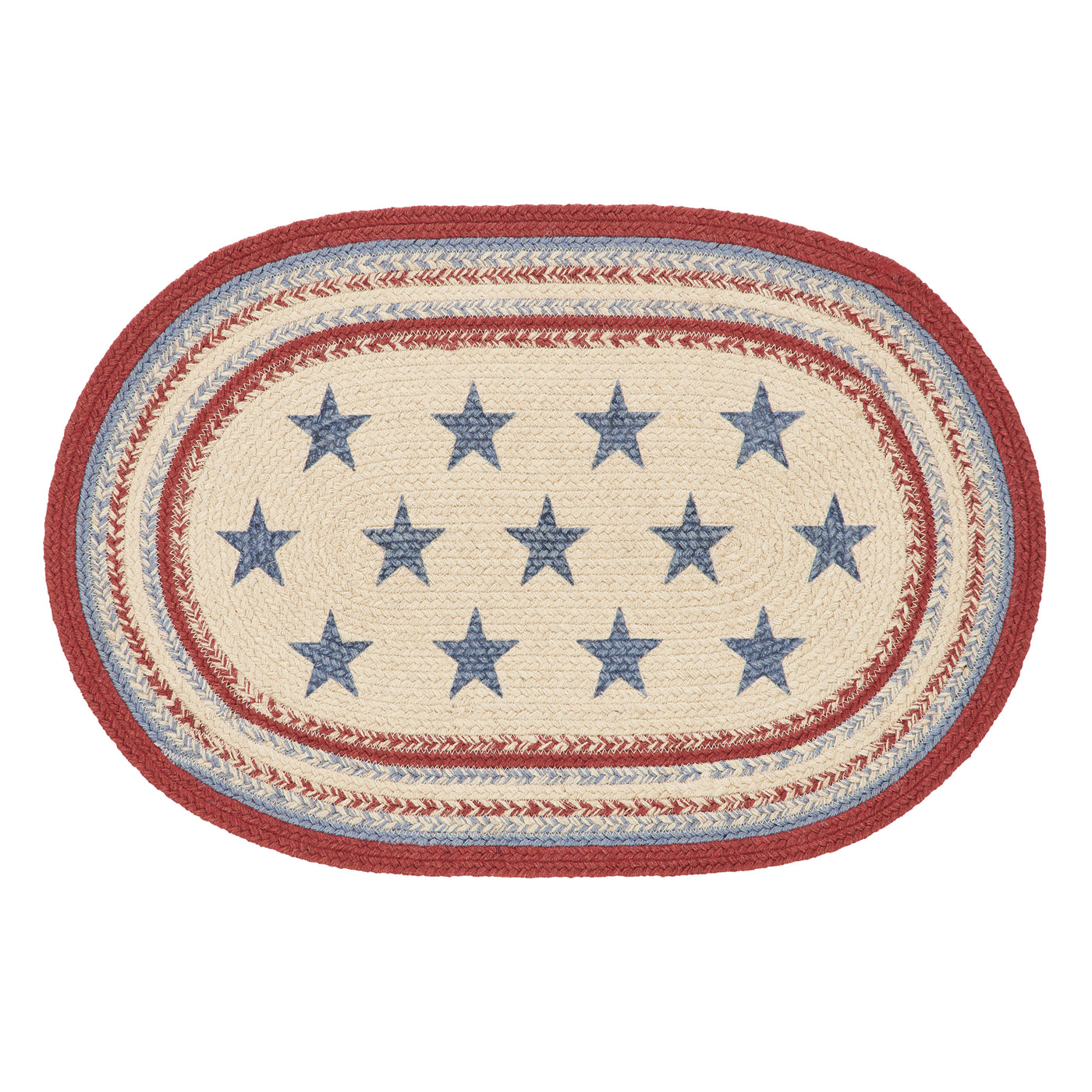 Celebration Americana Oval Jute Rug 20" x 30"