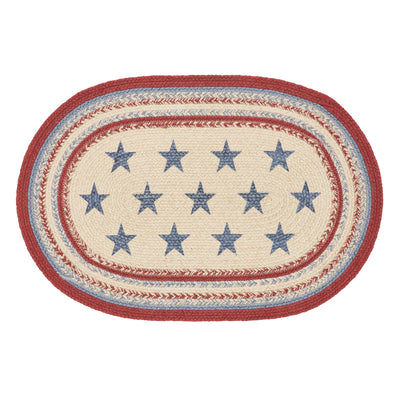 Celebration Americana Oval Jute Rug 20" x 30"