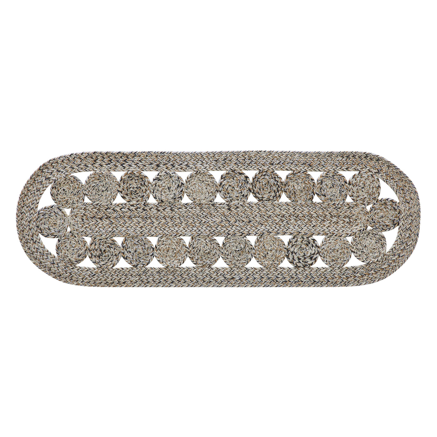 Celeste Blended Pebble Indoor/Outdoor 36" Oval Table Runner