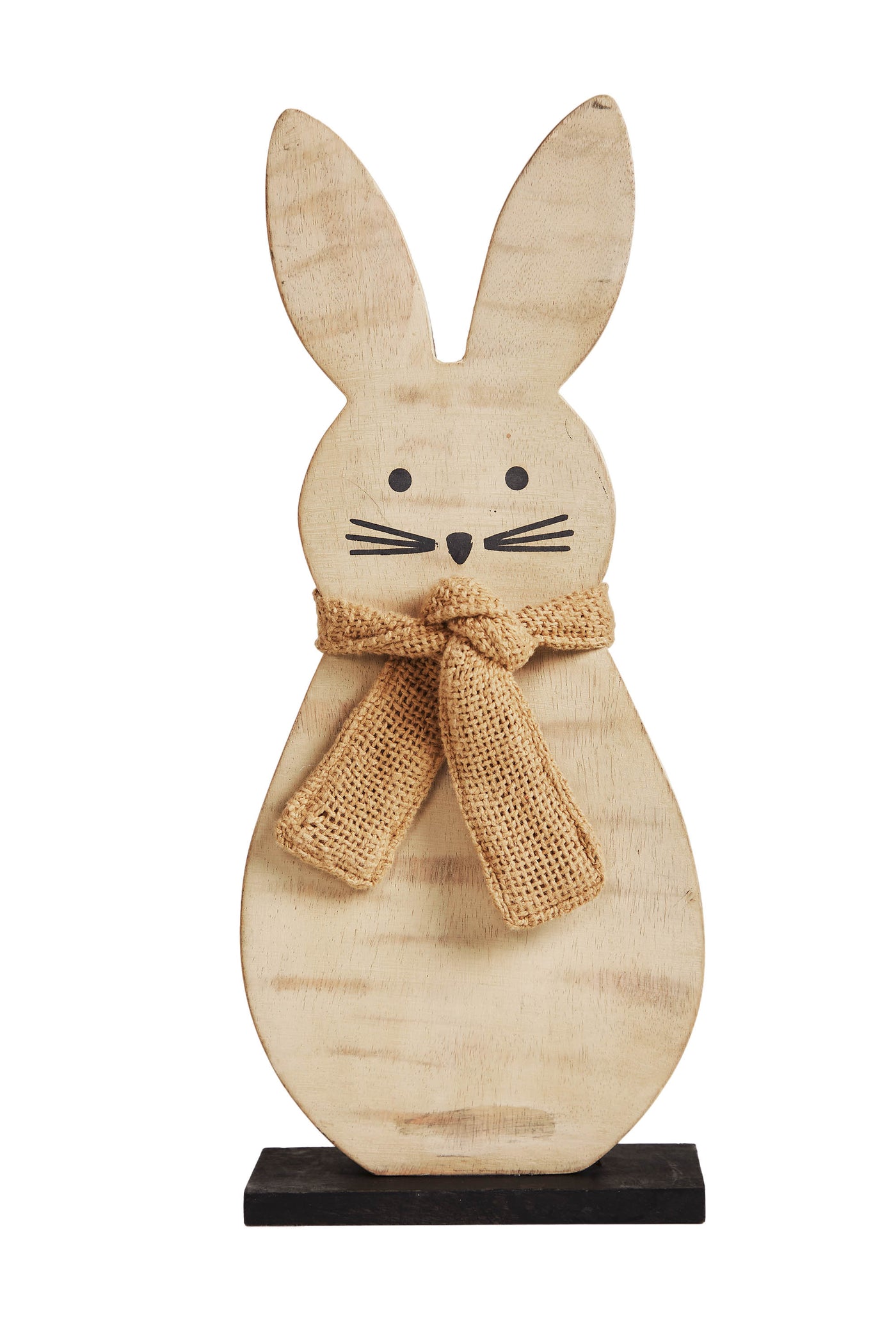 Spring Rustic Bunny 12" Wooden Sitter
