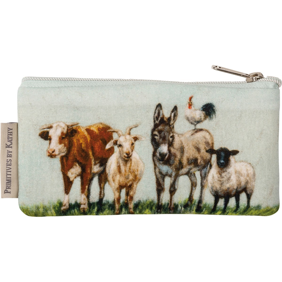 Set of 2 Farm Family Animals Everything Pouches