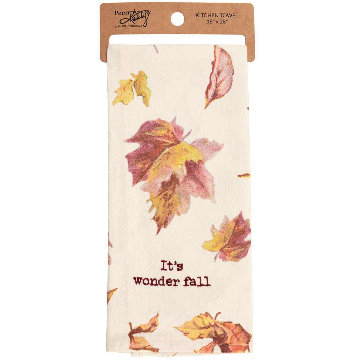 It's Wonder Fall Leaves Kitchen Towel