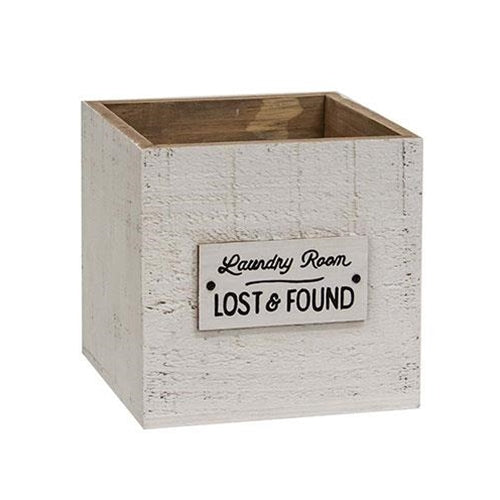 Lost & Found Laundry Room Wooden Bin
