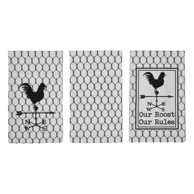 Set of 3 Down Home Our Roost Tea Towels