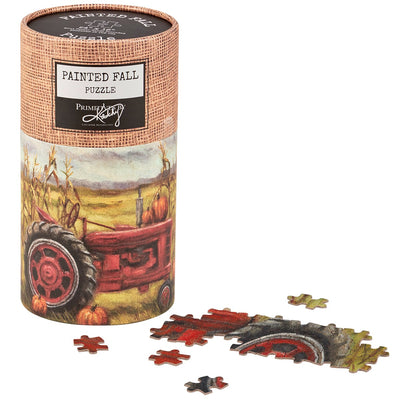 Tractor Fall Scene 500 pc Puzzle