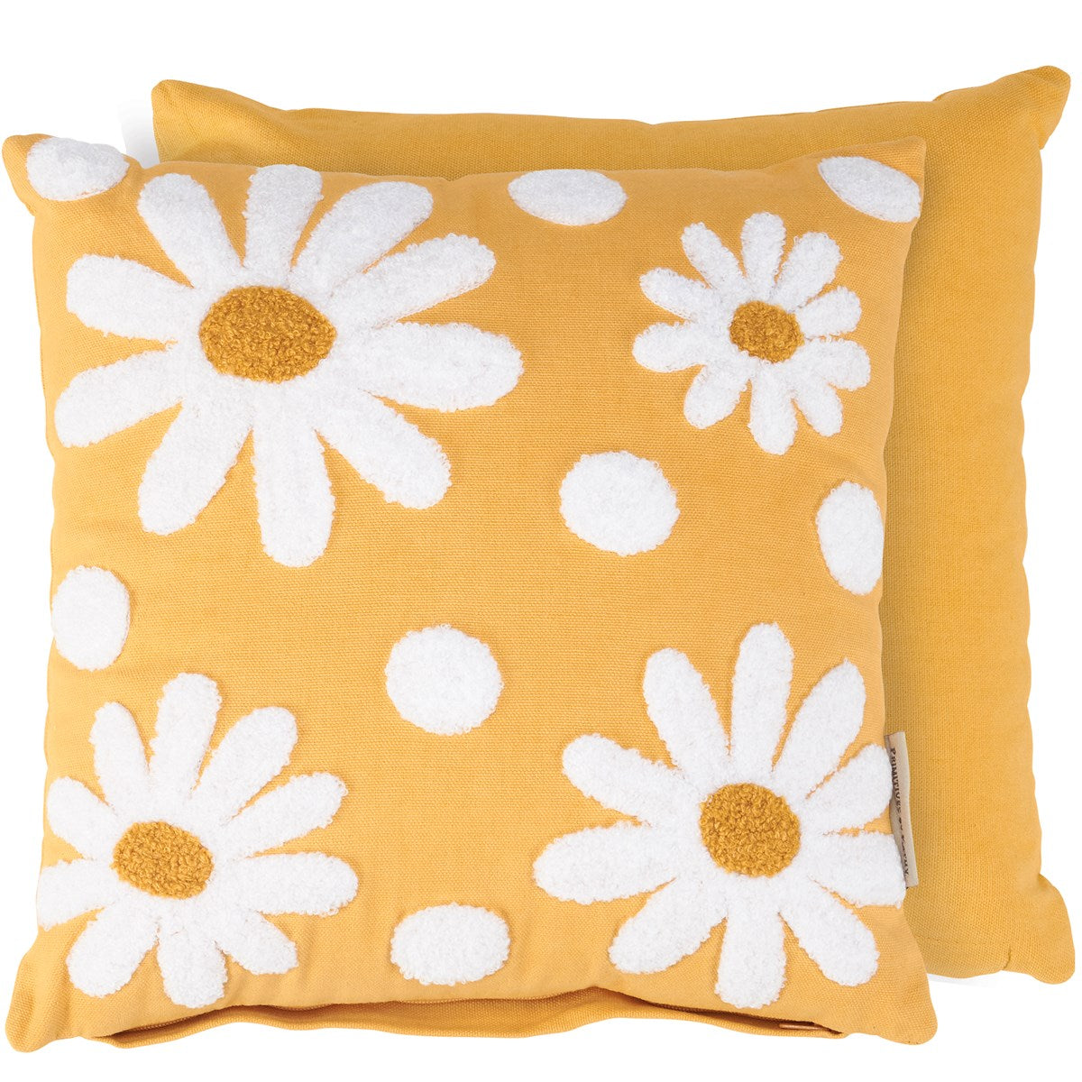 Tufted Daisy 12" Accent Pillow