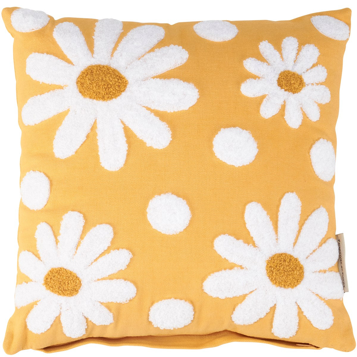 Tufted Daisy 12" Accent Pillow