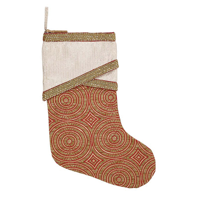 Holiday Soleil Christmas Stocking 15" H