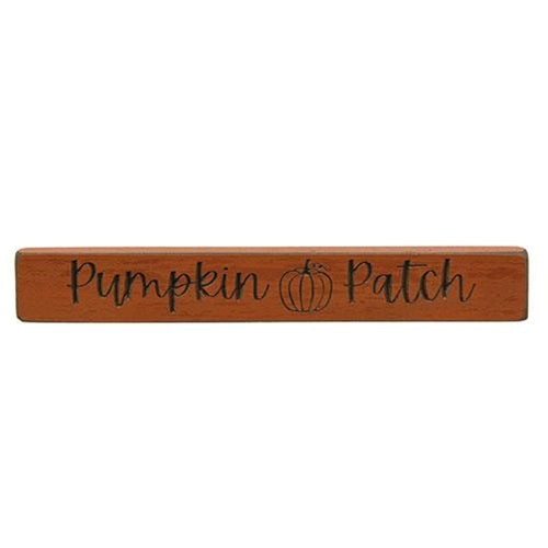 Pumpkin Patch 12" Engraved Wood Block