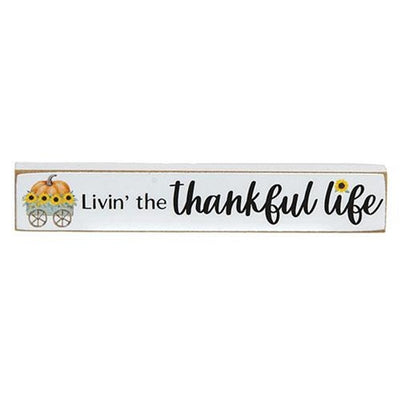 Set of 3 Fall Gratitude and Thankful Mini Sticks