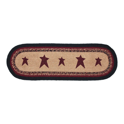 Connell Stencil Stars 24" Oval Table Runner