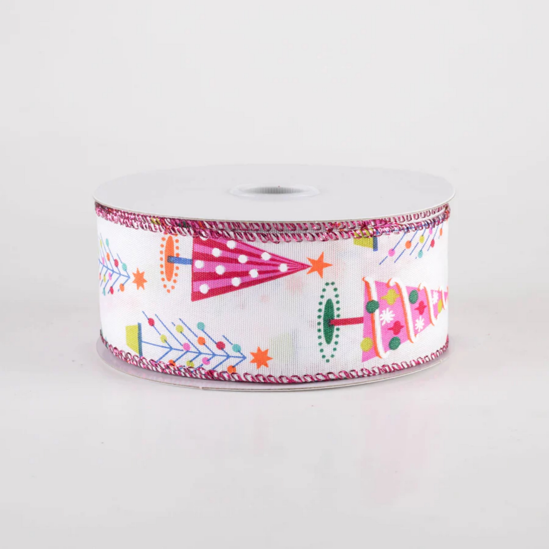 Pink Tree Ribbion Fun Pink Christmas Trees Ribbon 1.5