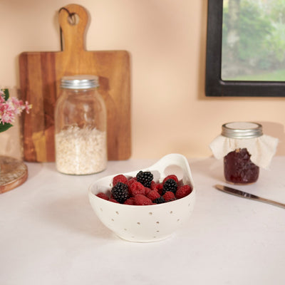 Farmhouse White Berry Bowl