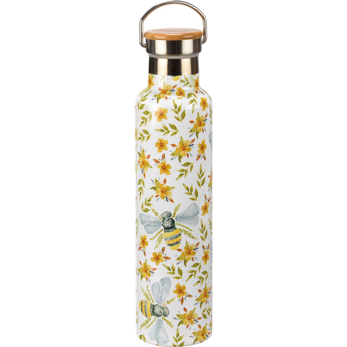 Floral Bee 25 oz Insulated Bottle