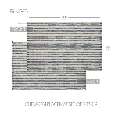 Set of 2 Finders Keepers Chevron Placemats