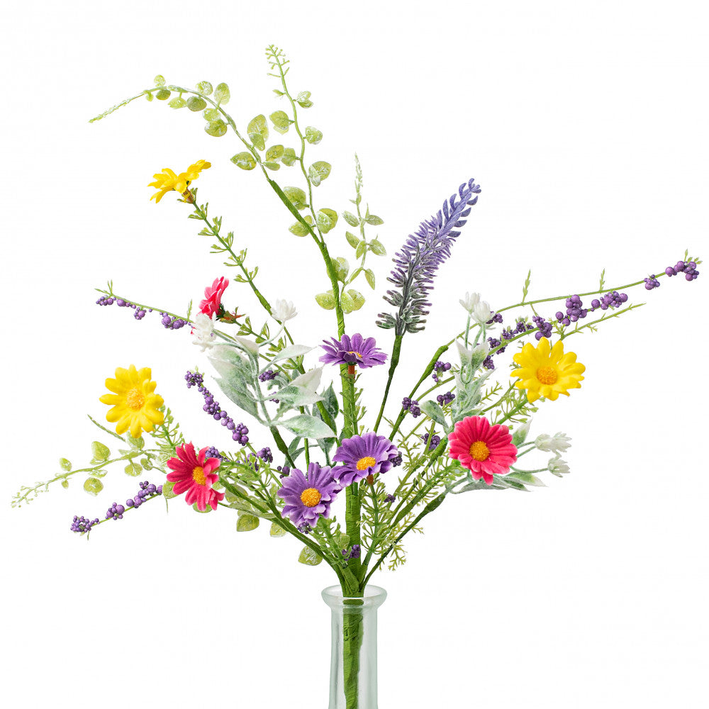 💙 Wildflower Daisy Mix 18" Faux Floral Spray