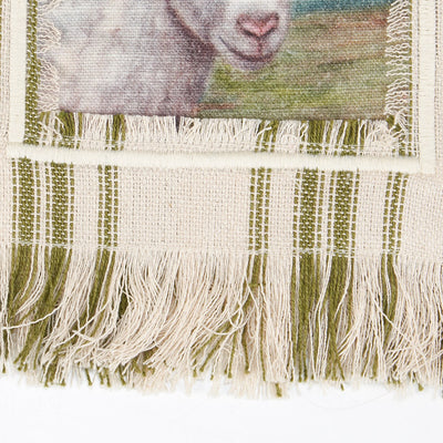 Floral Crown Goat Kitchen Towel