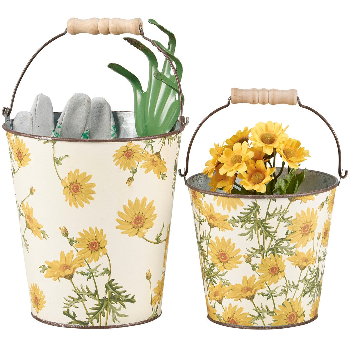 Set of 2 Every Daisy Buckets