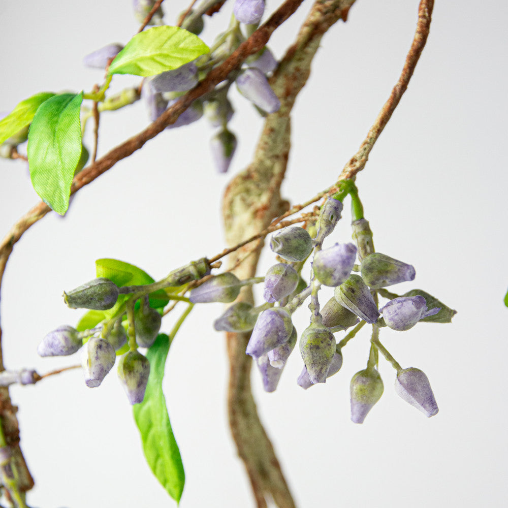 🔥 Purple Seeded Berry Vine 62" Faux Floral Garland