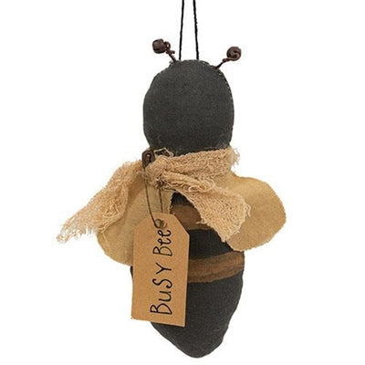 Primitive Busy Bee Fabric Ornament
