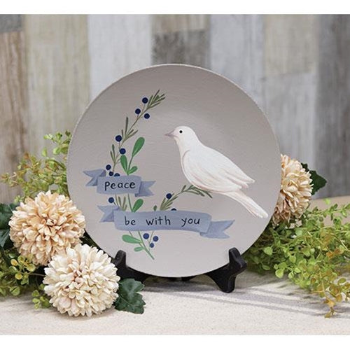 Peace Be With You Dove 8" Decorative Plate