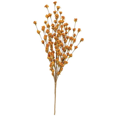 💙 Fall Rust Blossoms 24" Faux Floral Spray