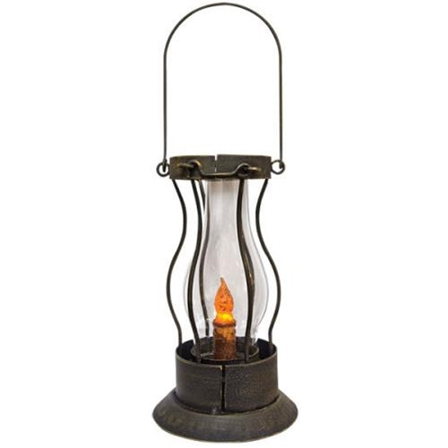 Rustic Latch Lantern Battery Powered LED Candle