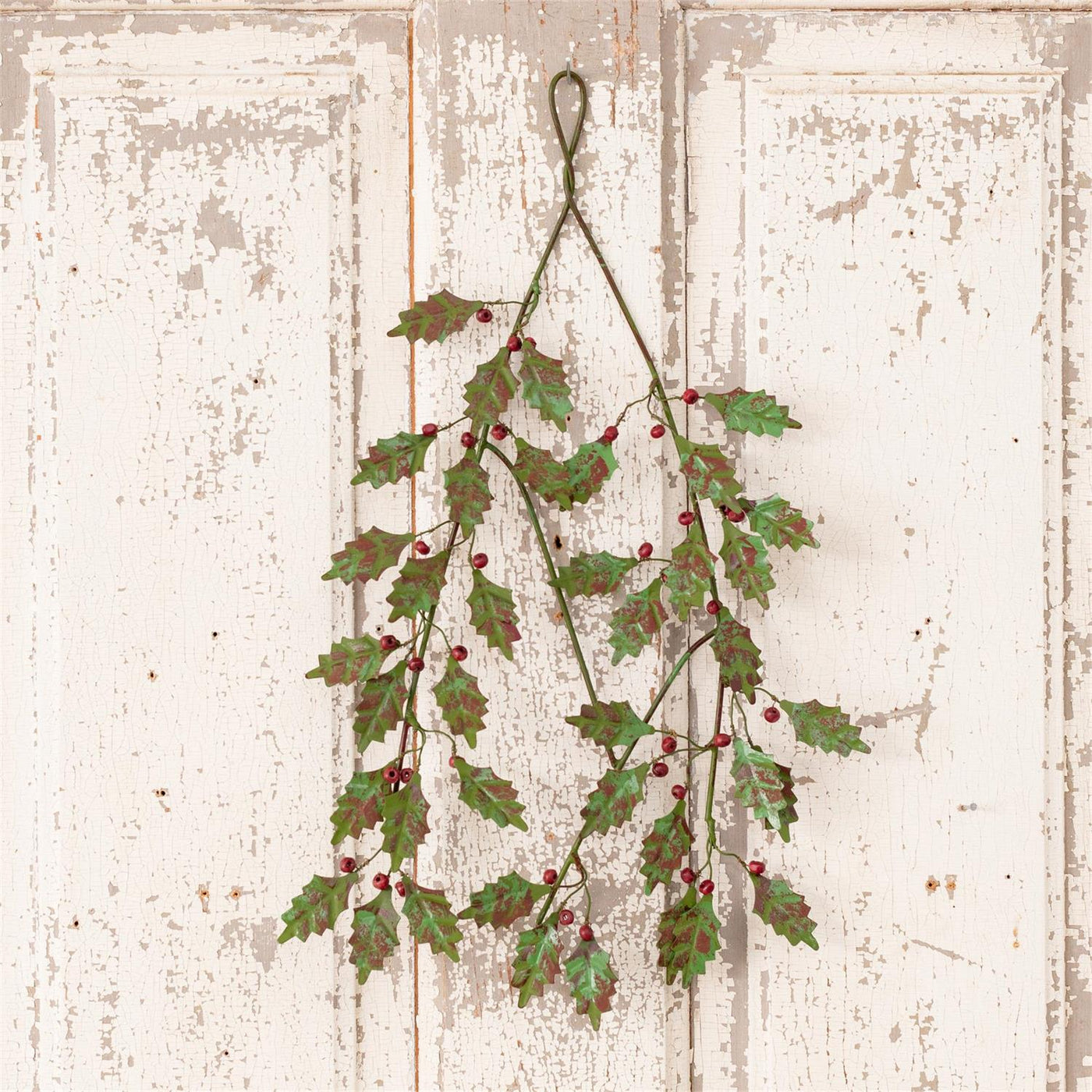 Rustic Metal Holly Swag – Blueberry Lane Shop