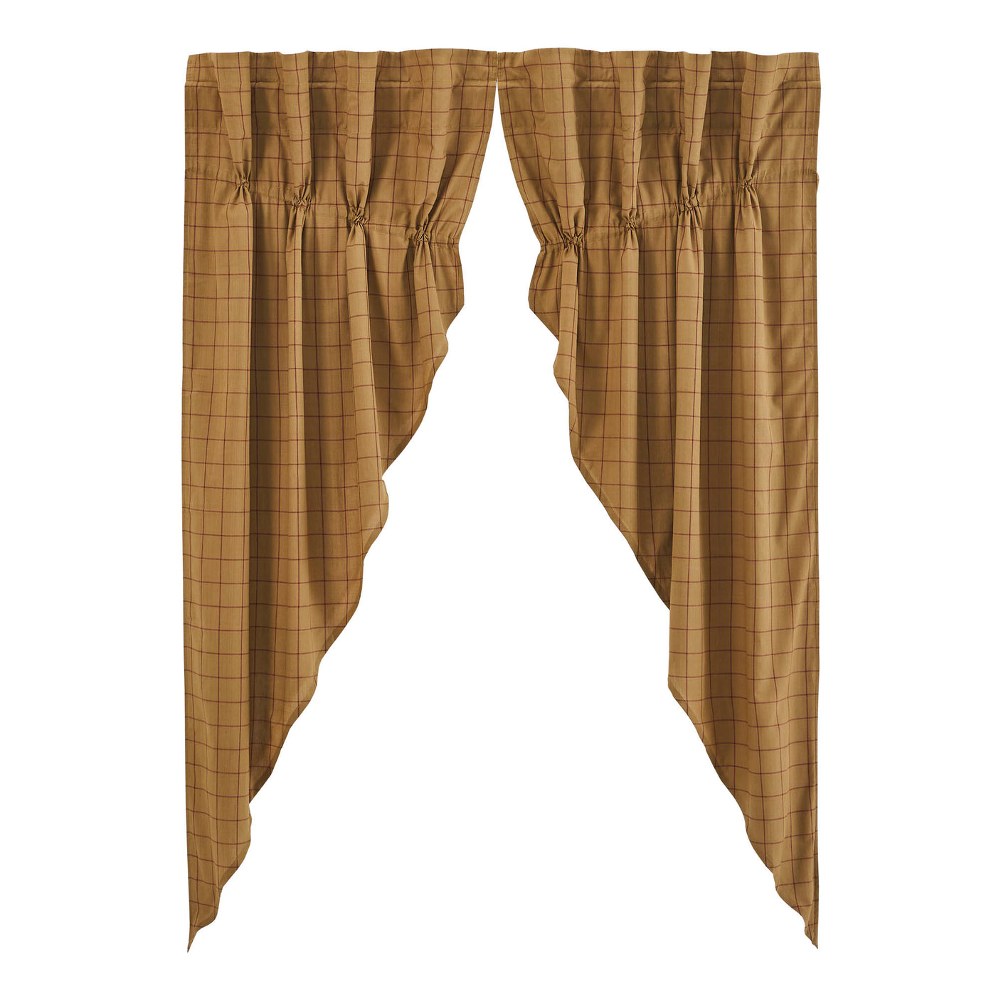 Connell Prairie Short Panel Curtains Set of 2 63"