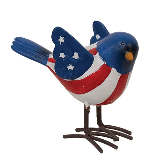 Set of 3 Americana Bird Resin Figures