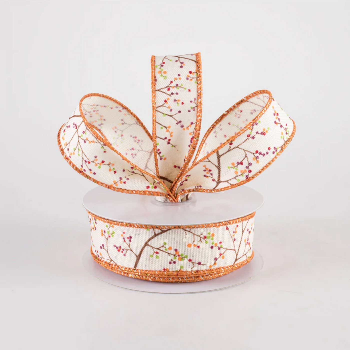 Fall Mini Berry Branch 7/8" x 10 yards Ribbon