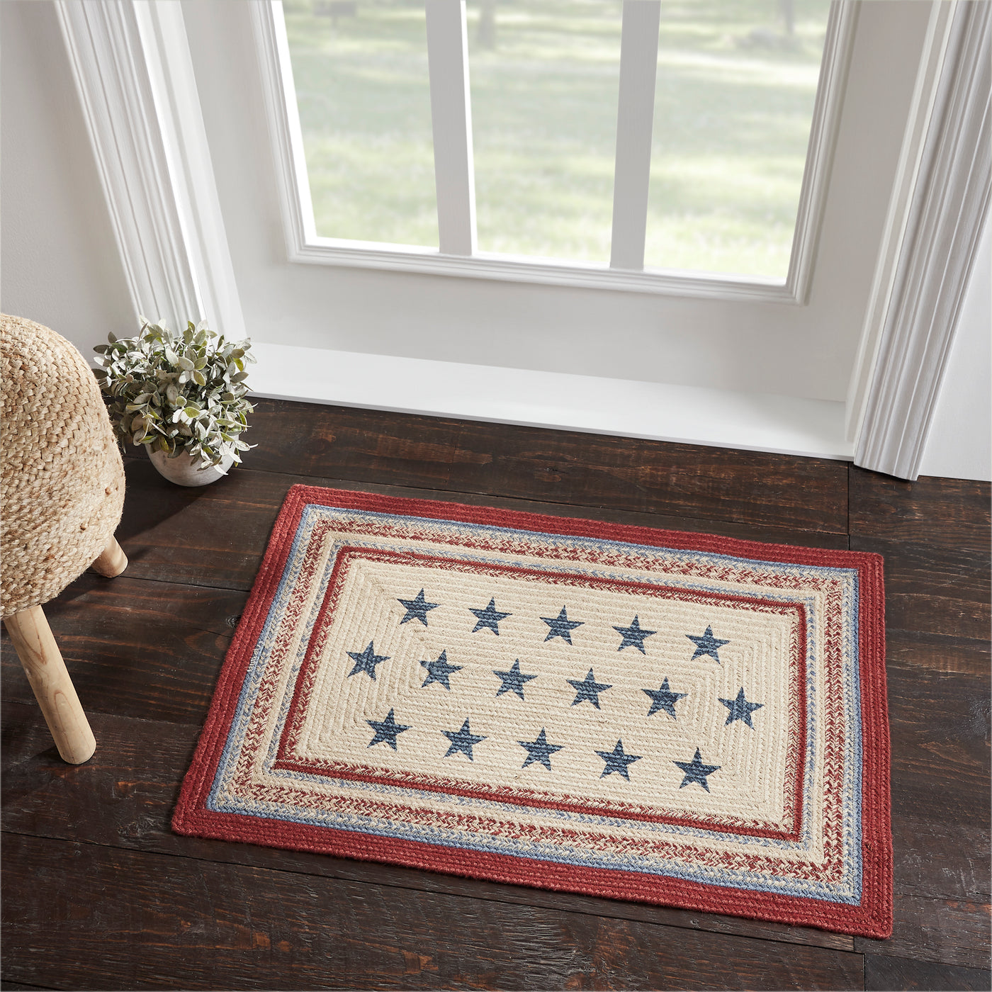 Americana Celebration Jute Rectangle Rug 24" x 36"
