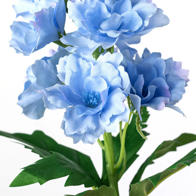 Blue Delphinium 28" Faux Floral Spray